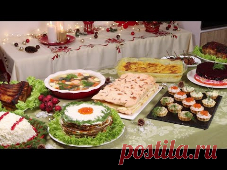 Меню на Новый год 2021🎄 Готовлю 10 блюд на ПРАЗДНИЧНЫЙ СТОЛ 🎉ЗАКУСКИ САЛАТЫ ГОРЯЧЕЕ🎉