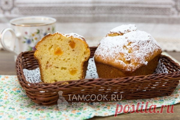 Творожные кексы с курагой