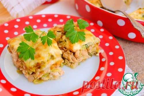 Капустная запеканка с пряным куриным филе - кулинарный рецепт