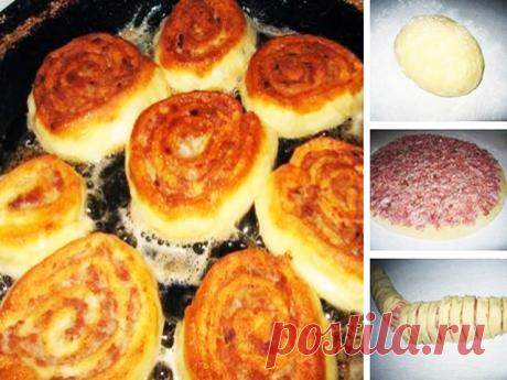 - Вкуснотища необыкновенная!: ШАНЕЖКИ С МЯСОМ!