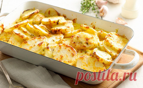 Пикантный картофель, запеченный в молоке с тмином. Очень вкусно, просто и быстро