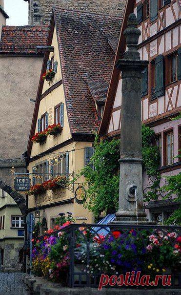 Rothenburg ob der Tauber, Deutschland / Изучение немецкого языка
