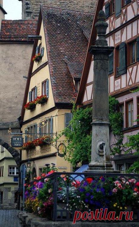 Rothenburg ob der Tauber, Deutschland / Изучение немецкого языка