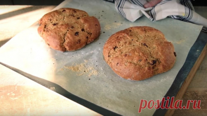 Рецепт вкусного бездрожжевого хлеба из цельнозерновой муки | Рекомендательная система Пульс Mail.ru