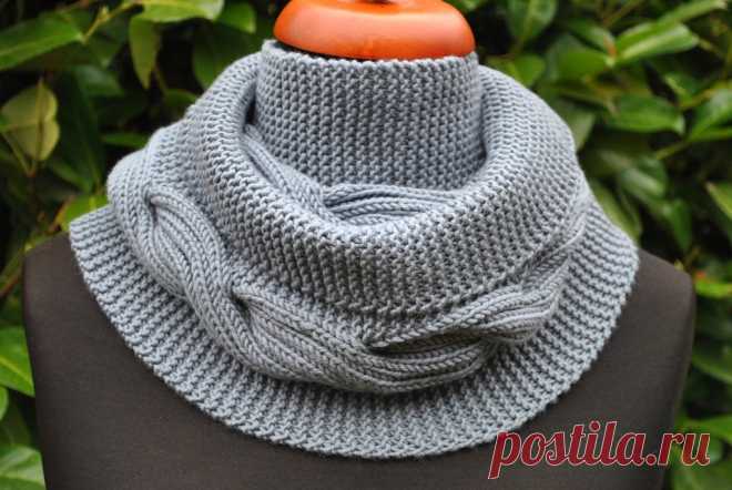 Как Связать Шарф-Снуд MILLWATER. 

Пряжа: 5 моточков Lang Yarns Merino+ Superwash 100% мерино, 90 м/50 г. Спицы 5,0. 
Набрать на бросовую нить 54 п. (т.е. открытый набор) . 1-й р.: провязать 10 п. платочной вязкой (= вязать только ли…