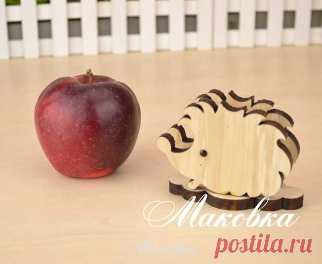 Салфетница Ёжик, деревянная, 1 шт | Маковка - хобби и рукоделие