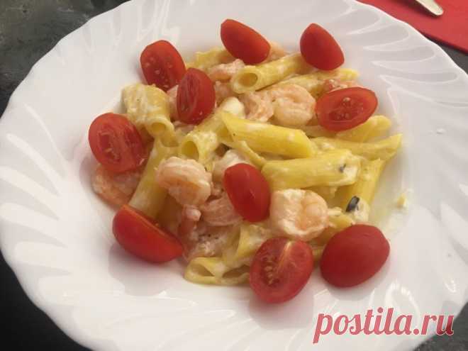 Экспресс паста с креветками — Кулинарная книга - рецепты с фото