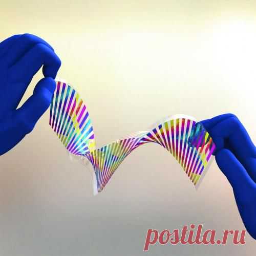 Создан материал, меняющий цвет при деформации / Физика невозможного!