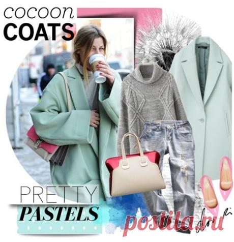 Пальто-кокон: 25 стильных образов | Trendy-u.ru