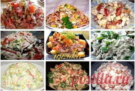 ОЧЕНЬ ВКУСНЕНЬКИЕ САЛАТИКИ, ЛЁГКОГО ПРИГОТОВЛЕНИЯ!!!