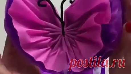 Бабочки из гофрированной бумаги
