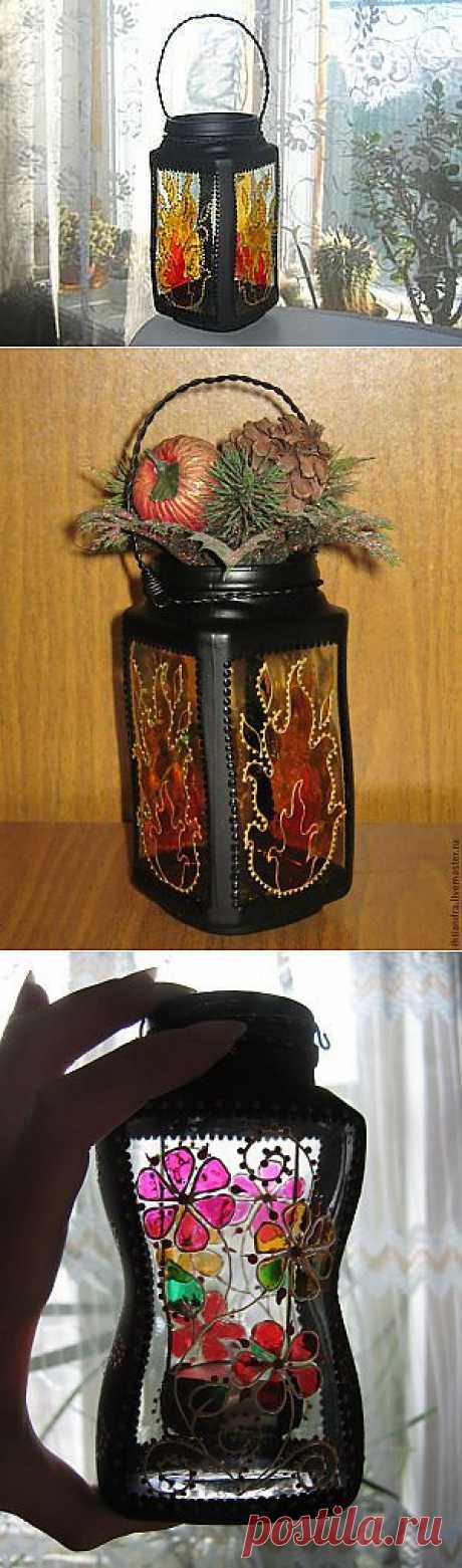 Баночка? Ваза? Фонарь! - Ярмарка Мастеров - ручная работа, handmade