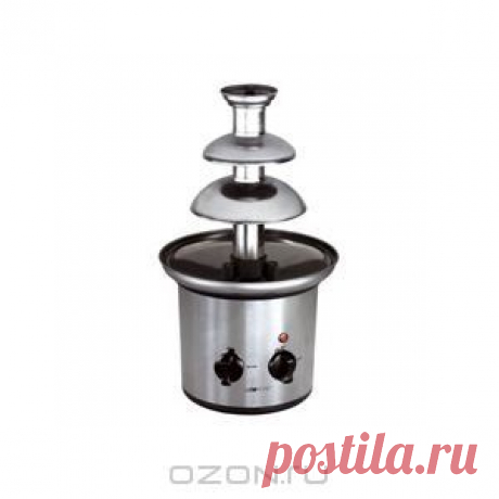 Фонтан для расплавленного шоколада Clatronic SKB 3248. Теплый шоколад с помощью шнекового вала подается на вершину фонтана, потом плавно и непрерывно стекает вниз