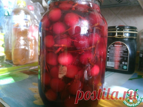 Маринованные вишни с хвостиками "Под коньячок"