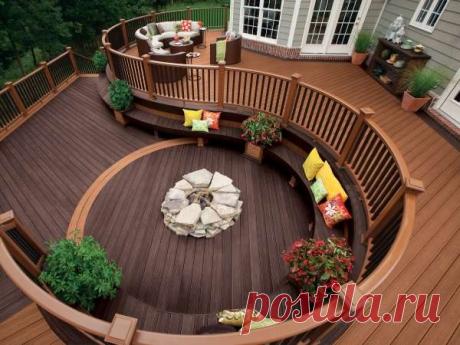 Дизайн двора частного дома