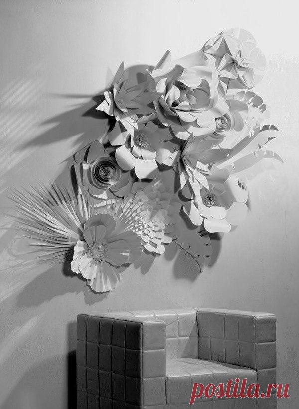 Бумага в интерьере (трафик) / Арт-объекты /