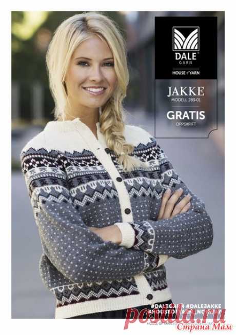 JAKKE_1 (кофта) от Dale Garn (перевод) - Жаккард - Страна Мам