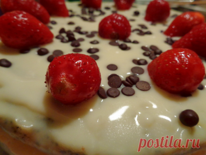 Торт "Клубничный поцелуй" - Простые рецепты Овкусе.ру