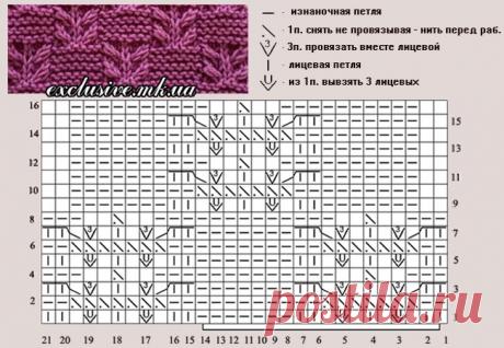 Узор 91 ГИАЦИНТСалон эксклюзивного вязания | Салон эксклюзивного вязания