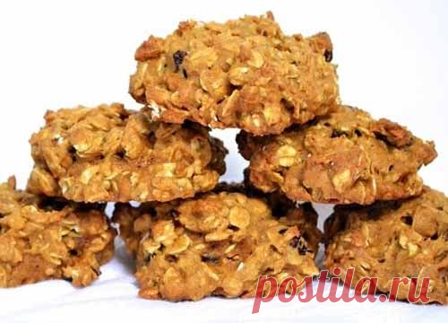Тыквенное печенье с овсяными хлопьями и изюмом