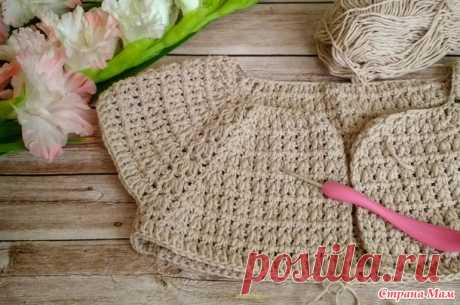 . Кардиган крючком из Коттонель 400 - Вязание - Страна Мам