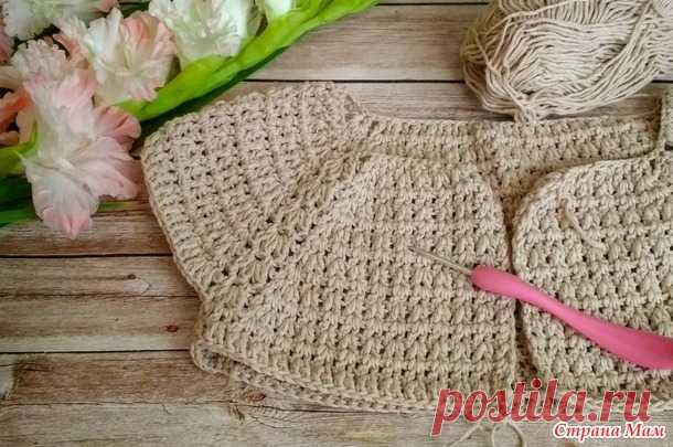 . Кардиган крючком из Коттонель 400 - Вязание - Страна Мам