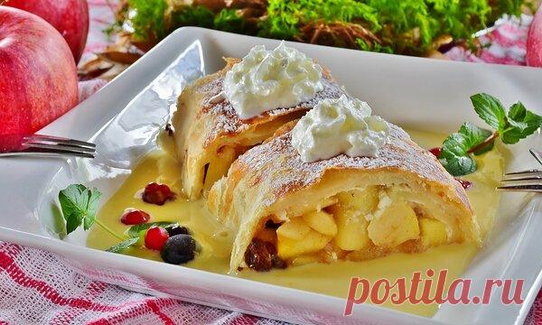 Рождение штруделя. Не рвется, где тонко, если руки из нужного места! | ЛИС&ФИЗАЛИС | Яндекс Дзен