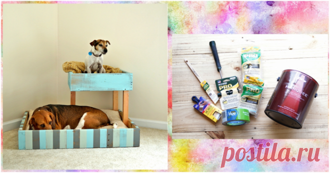 Двухъярусная кровать для питомцев своими руками? Легко! Пошаговая инструкция для умелых ручек :)