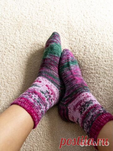 Носки вязаные "Купили ёлку