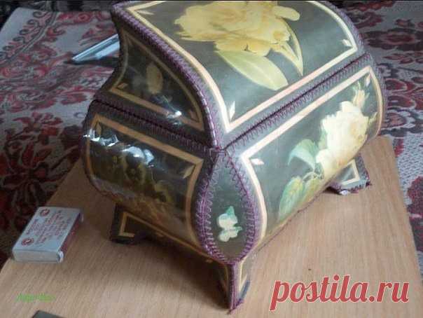 Шкатулки из открыток