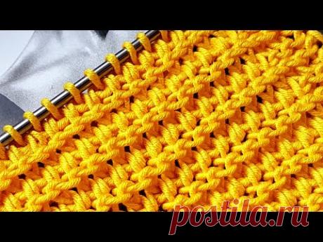Knitting pattern ❤ Узор спицами ❤ strickmuster ❤ tricot ❤ how to knit ❤  tricô ❤  örgü deseni बुनना