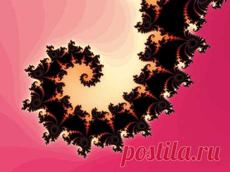Fractal Spiral On A Pink Background  Free Stock Photo HD - Public Domain Pictures