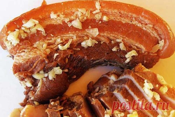 Запеченное сало в фольге в духовке