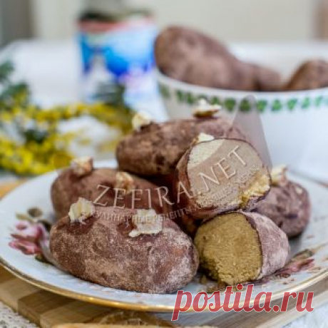 Пирожное «Картошка» из печенья и сгущенки – самый простой и быстрый рецепт – Кулинарные рецепты любящей жены