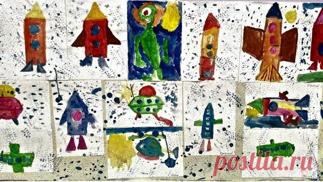 Открытки ко Дню космонавтики