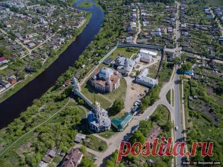 Борисоглебский монастырь в Торжке с квадрокоптера - Летопись Русской Усадьбы