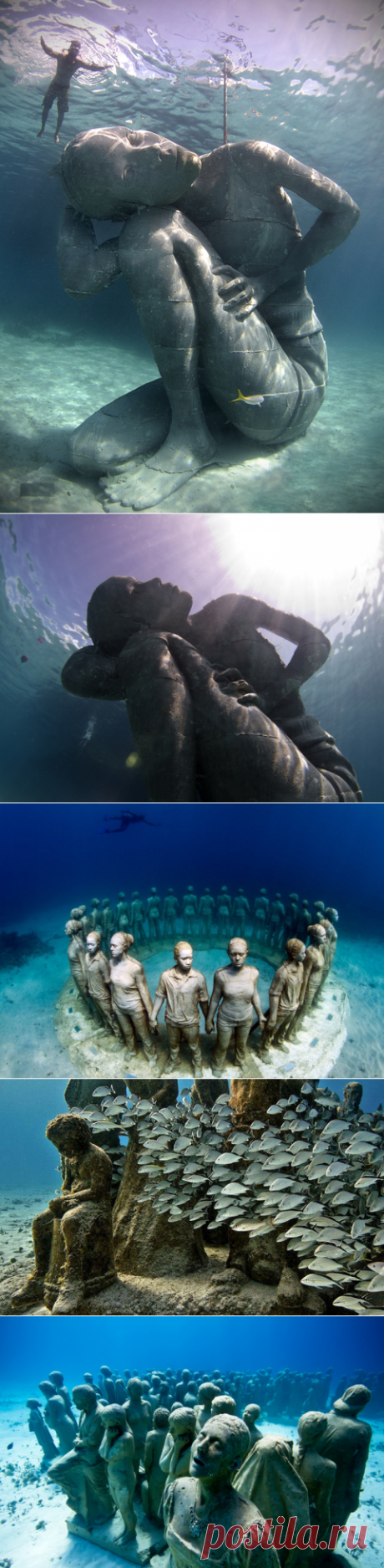 Jason de Caires Taylor - подводные скульптуры. В 2006 году Тейлор основал и создал первый в мире подводный парк скульптур, расположенный к западу от побережья Гренады в Вест-Индии, который перечислили к одному из 25-ти чудес света по National Geographic. В 2009 году он стал соучредителем MUSA (Museo Subacuático de Arte) - мексиканского музея с коллекцией из более чем 500 своих скульптурных работ.