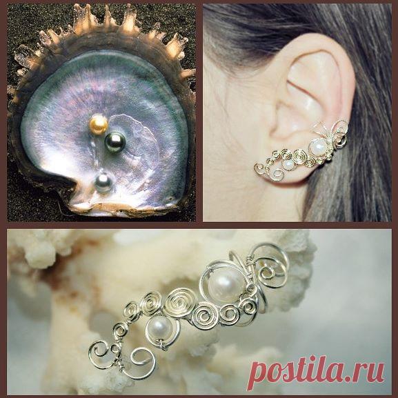 Кафф. Материалы: посеребрение, жемчуг.  Заказать можно здесь vk.com/kaffclub или по +380975587628  @_Flamens_ #_Flamens_  #украшение #натуральныекамни #ручнаяработа #жемчуг  #каффы #серебро #handmade #silver #pearl  #jewelry #silvering #gift #wire #boho #wedding #bohochic #gemlove #naturestones #naturebeads #cuff #cuffs #earcuff #earcuffs #etsy #etsyjewelry #etsyshop #etsyseller #etsyflamens
