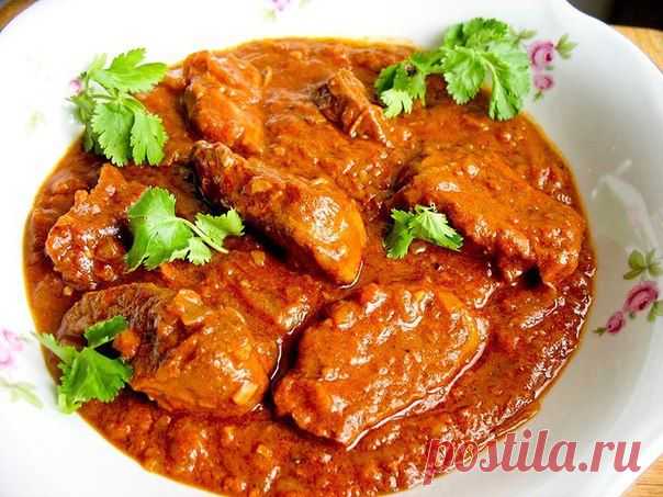 Свиная вырезка на индийский манер - виндалу