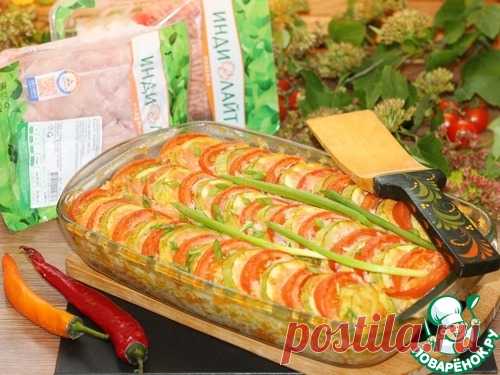 Кабачки, запечённые с фаршем индейки – кулинарный рецепт