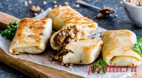 Постные блинчики с гречкой, пошаговый рецепт с фото Постные блинчики с гречкой. Пошаговый рецепт с фото, удобный поиск рецептов на Gastronom.ru