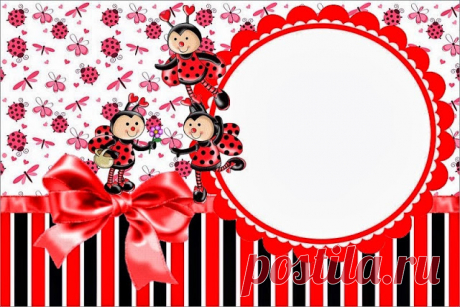Mariquitas Sonrientes: Invitaciones y Cajas para Imprimir Gratis. | Oh My Fiesta para Chicas!