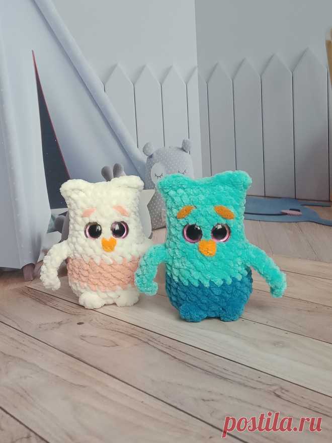 PDF Совята крючком. FREE crochet pattern; Аmigurumi toy patterns. Амигуруми схемы и описания на русском. Вязаные игрушки и поделки своими руками #amimore - плюшевая сова, маленький совёнок из плюшевой пряжи, совушка, птица, птичка.