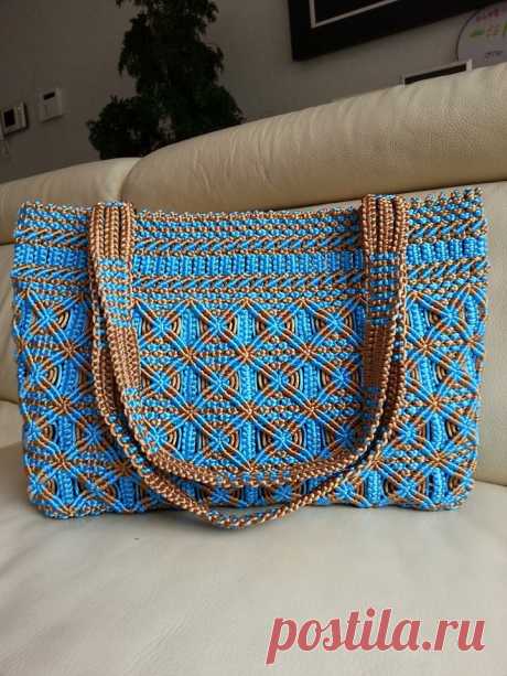 Современные сумочки в технике макраме - Ярмарка Мастеров - ручная работа, handmade