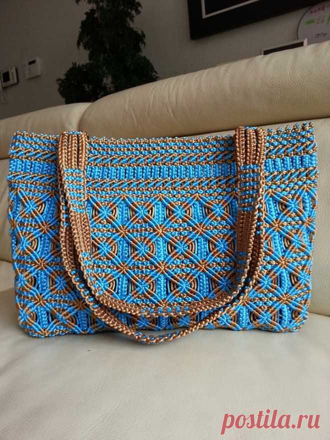 Современные сумочки в технике макраме - Ярмарка Мастеров - ручная работа, handmade