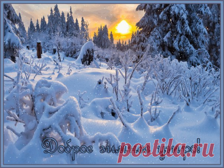 Доброе снежное утро!😊