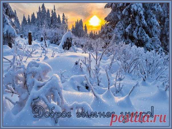 Доброе снежное утро!😊