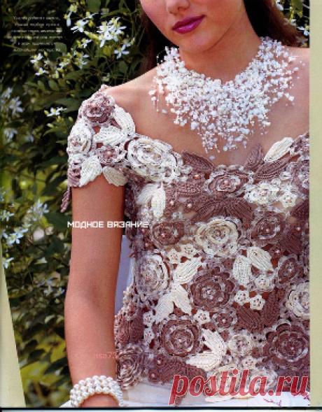 модели ирландского кружева - Модное вязание