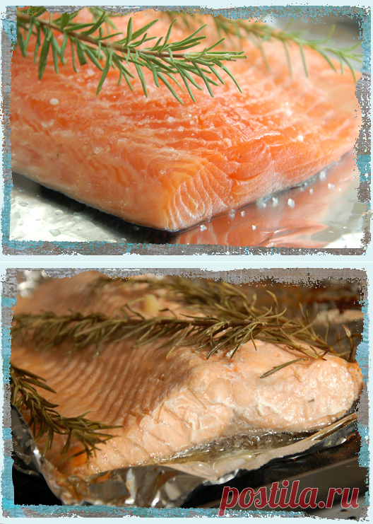 Филе лосося запеченное в духовке | Рецепты средиземноморской кухни