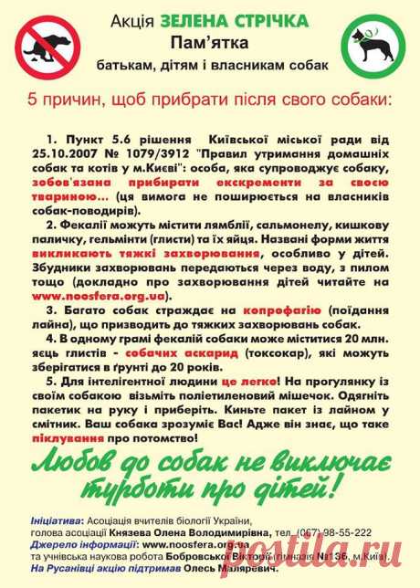 ВЛАСНИКАМ СОБАК